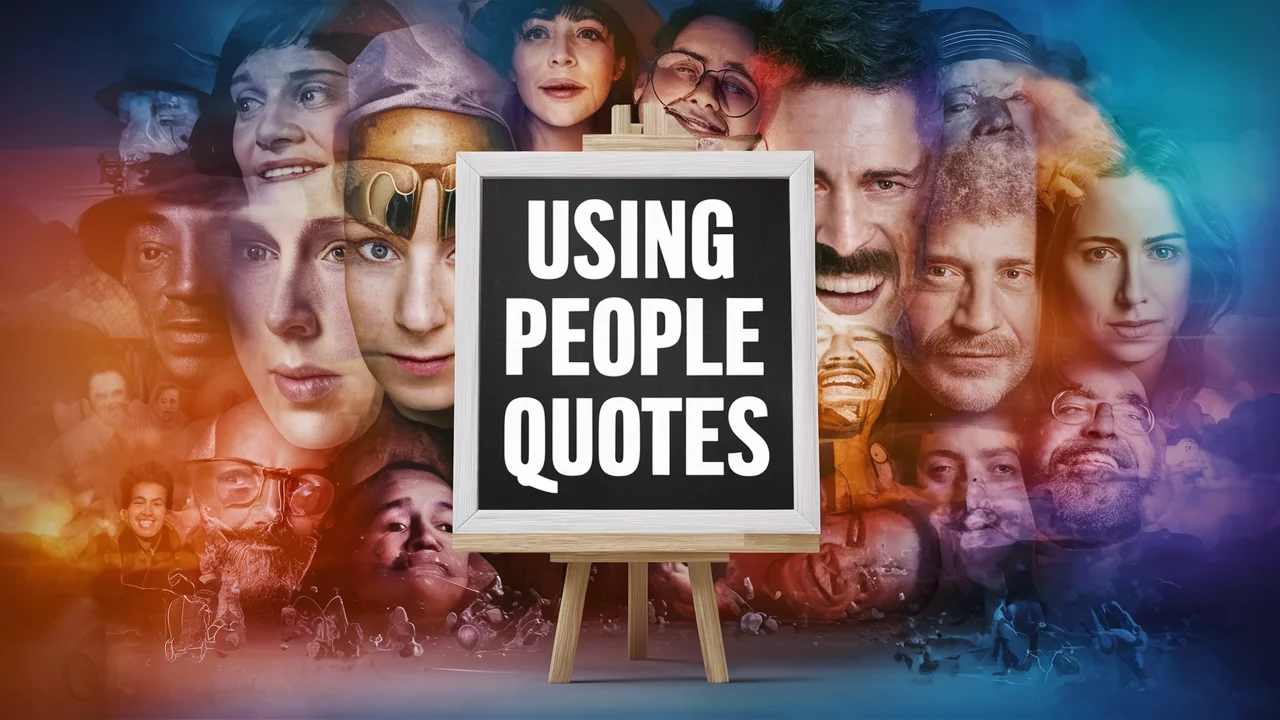 Using People Quotes