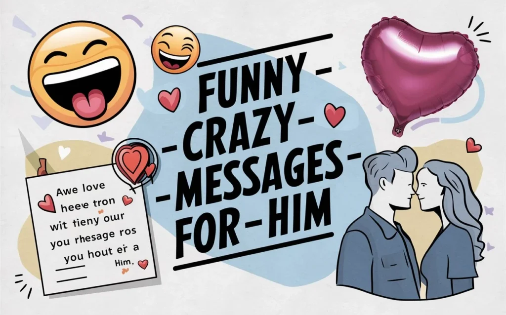 Funny Crazy Love Messages for Him