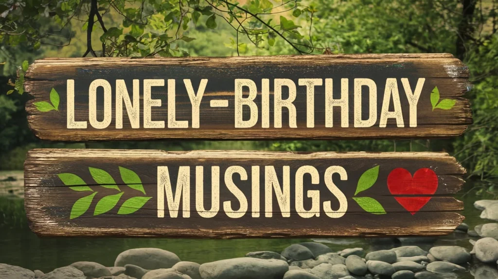 Lonely Birthday Musings