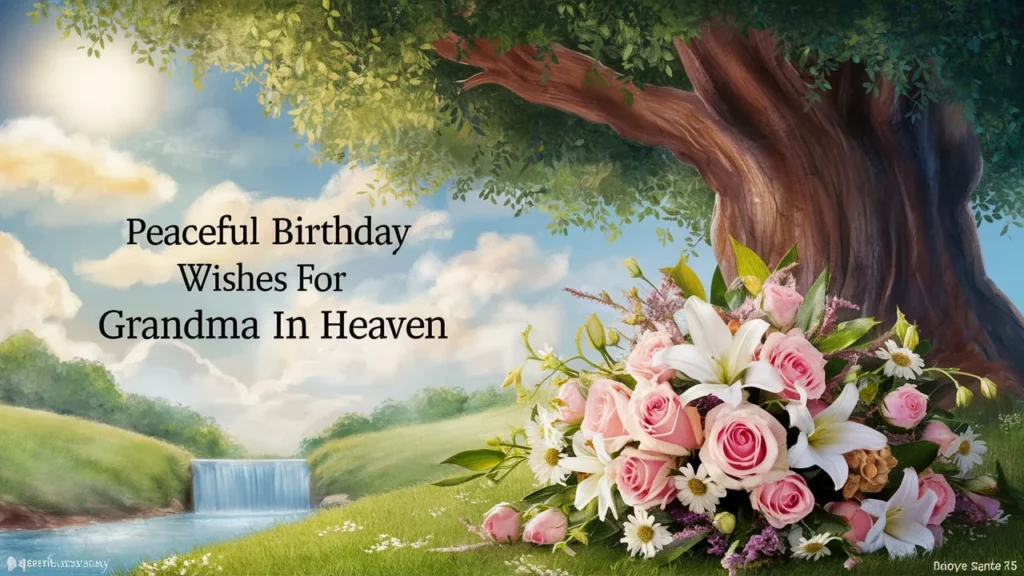 Peaceful Birthday Wishes for Grandma in Heaven 