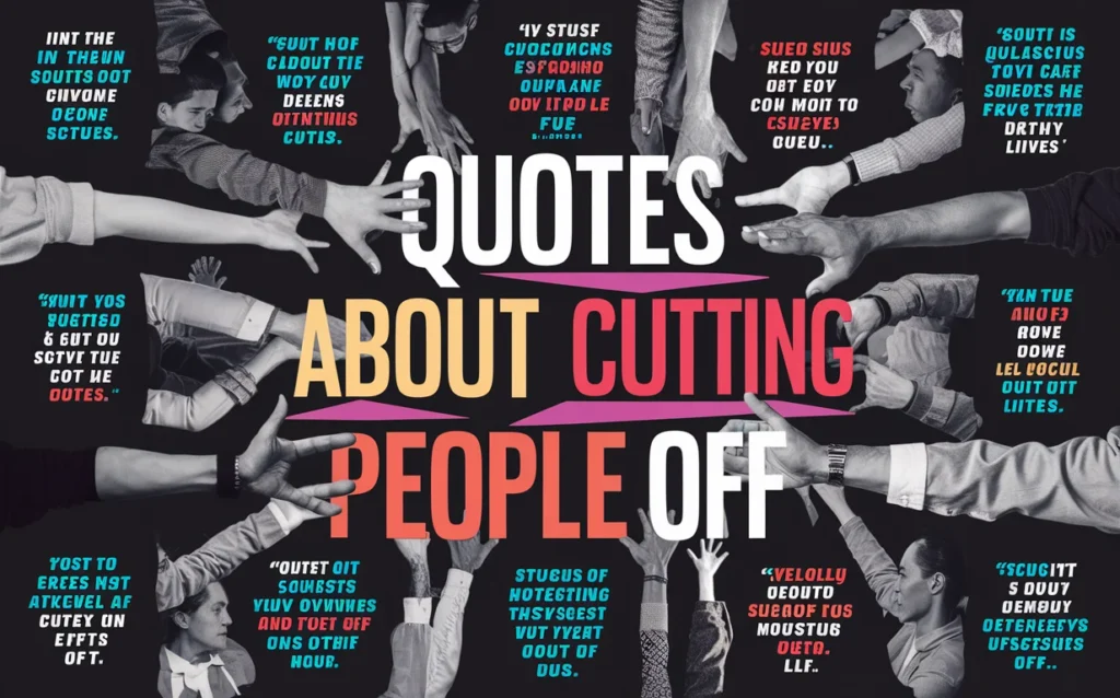 quotes about cutting people off