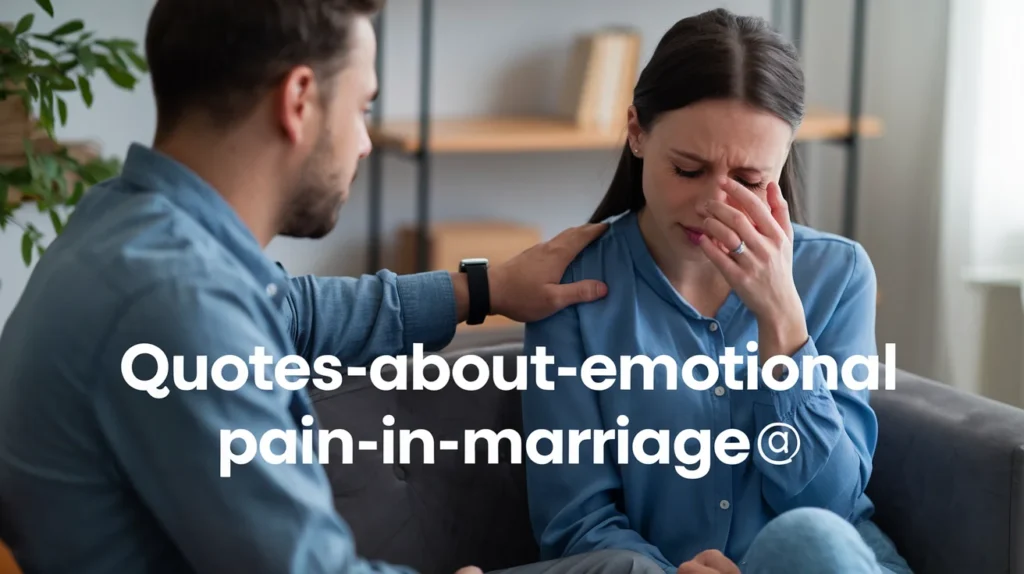 Quotes About Emotional Pain in Marriage 😢