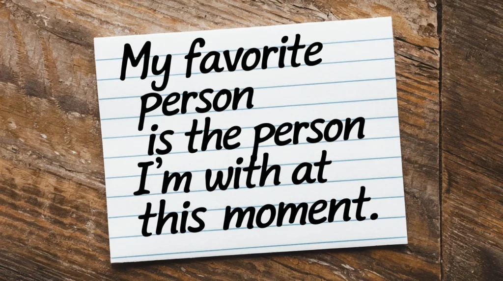 Quotes About Your Favorite Person