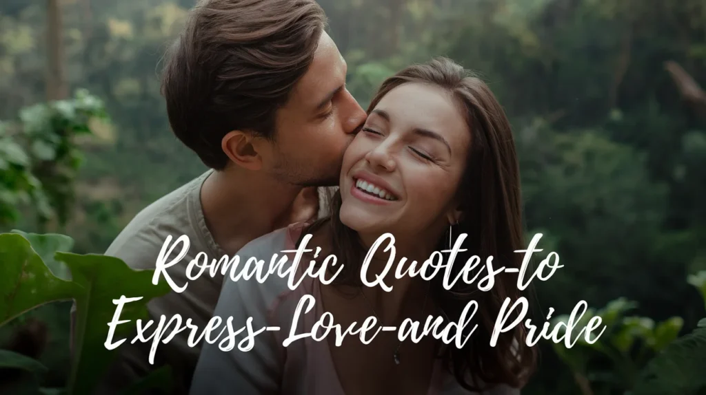 Romantic Quotes to Express Love and Pride