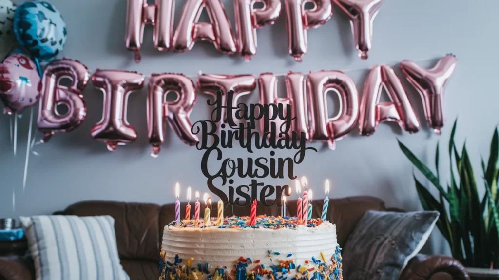 Short and Sweet Birthday Wishes for Cousin Sister 