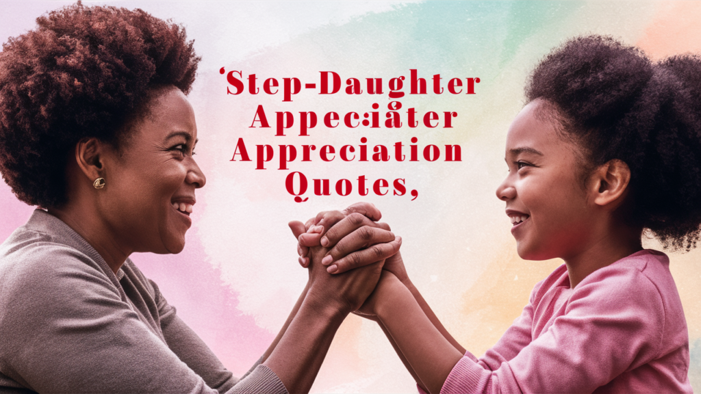 Step-Daughter Appreciation Quotes 🙏