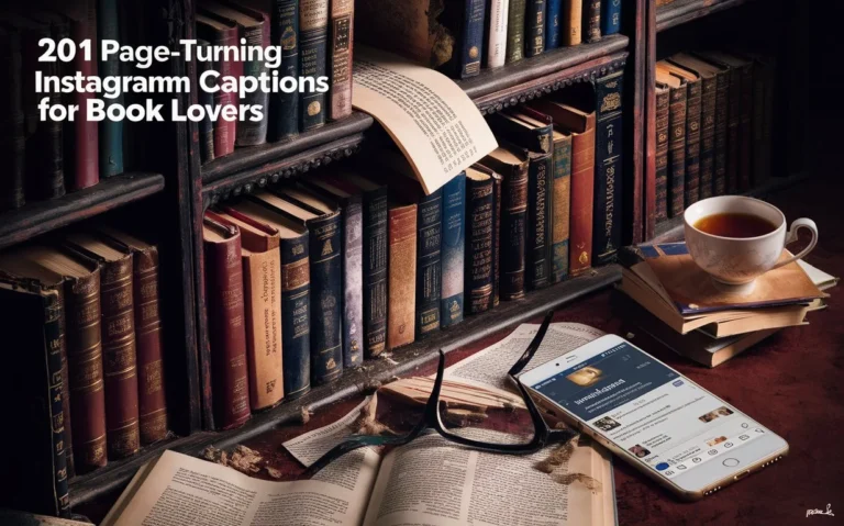 Page Turning Instagram Captions for Book Lovers