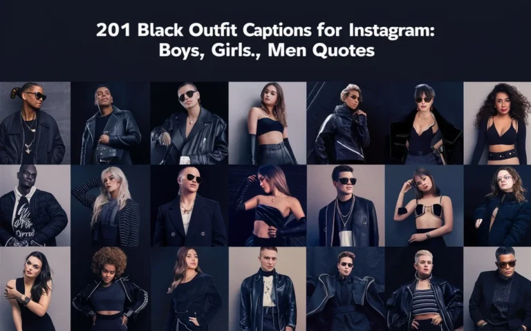 Black Outfit Captions for Instagram | Boys | Girls | Men | Quotes