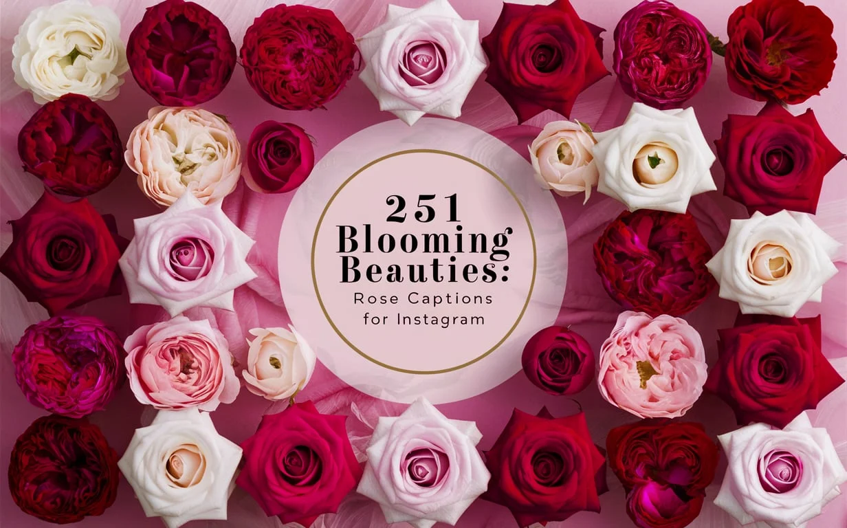 Blooming Beauties: Rose Captions for Instagram