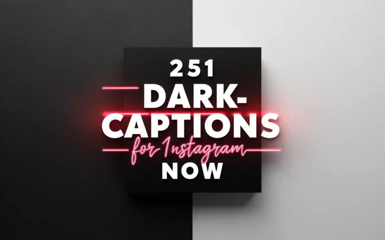 Dark Captions for Instagram Now