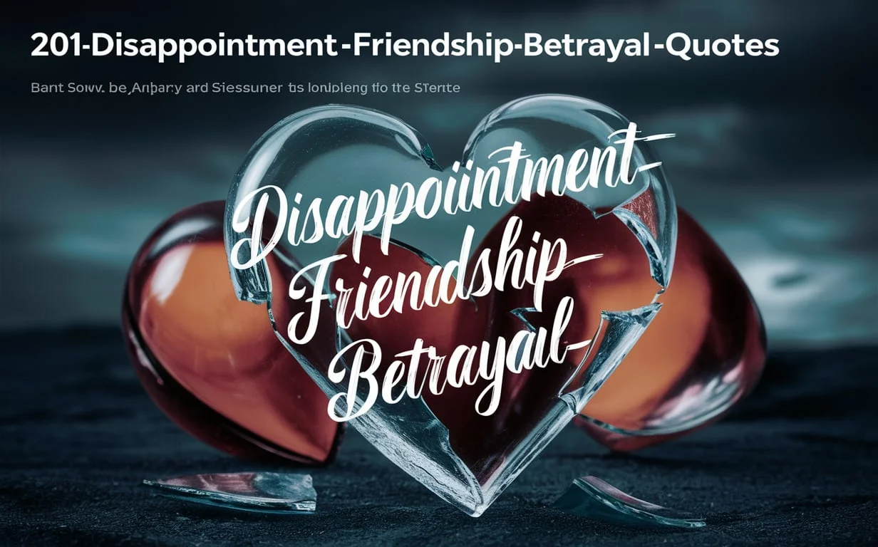 Disappointment Friendship Betrayal Quotes