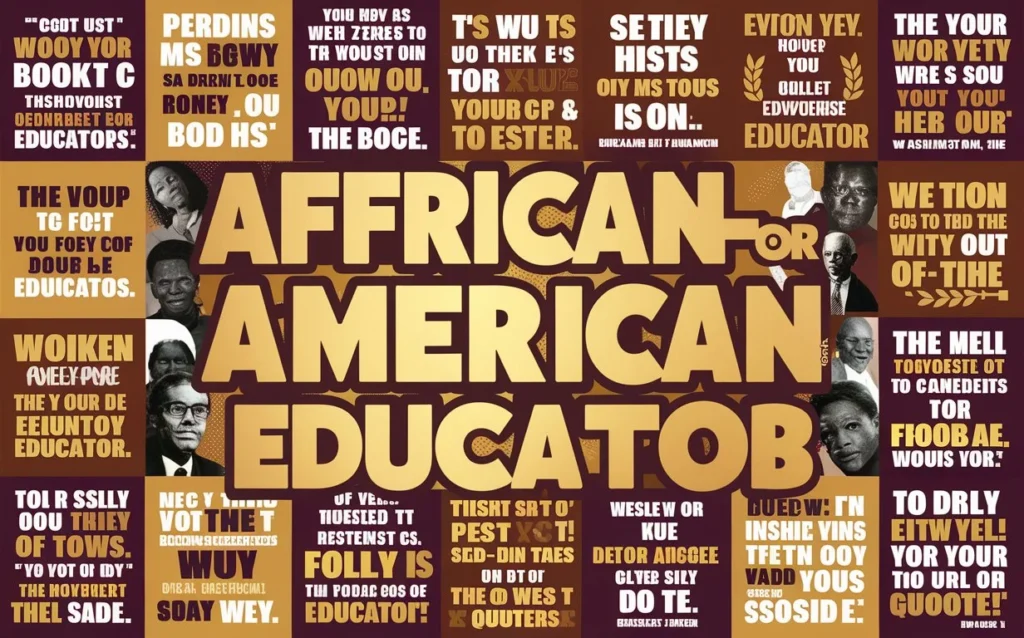 Encouraging Quotes for African American Educators