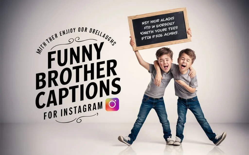 Funny Brother Captions for Instagram 😂