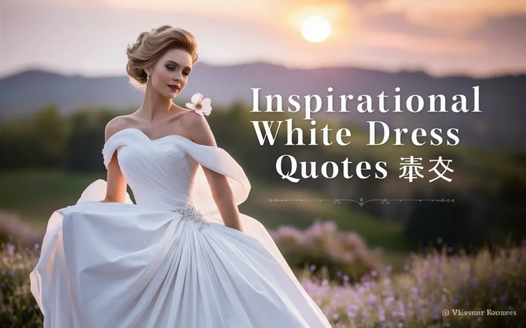 Inspirational White Dress Quotes 🌟