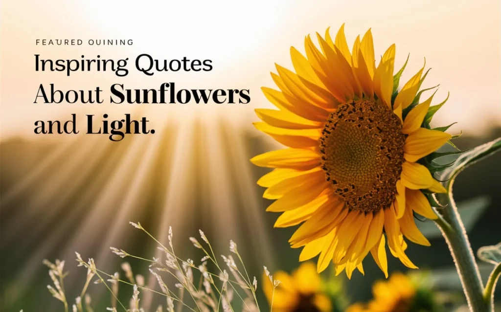 Inspiring Quotes About Sunflowers and Light