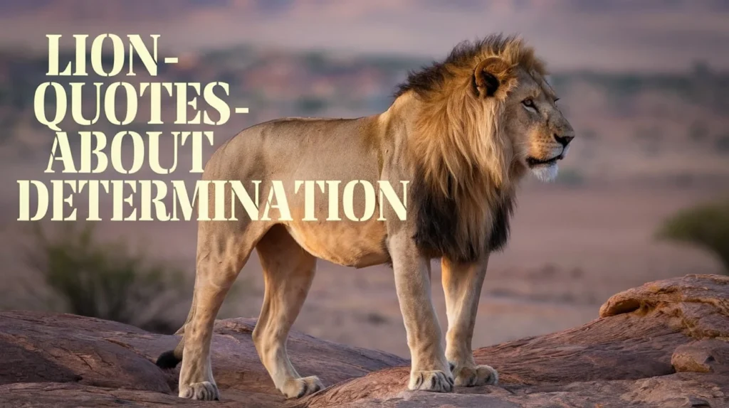 Lion Quotes About Determination