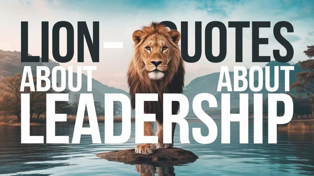 Lion Quotes About Leadership