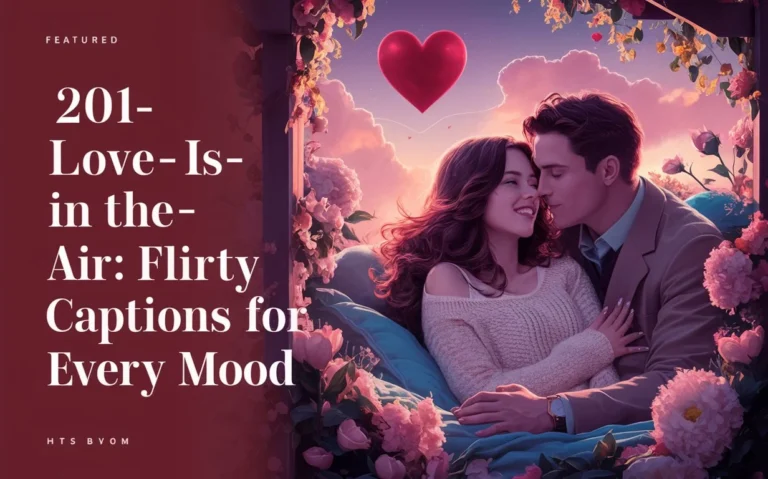 Love is in the Air: Flirty Captions for Every Mood