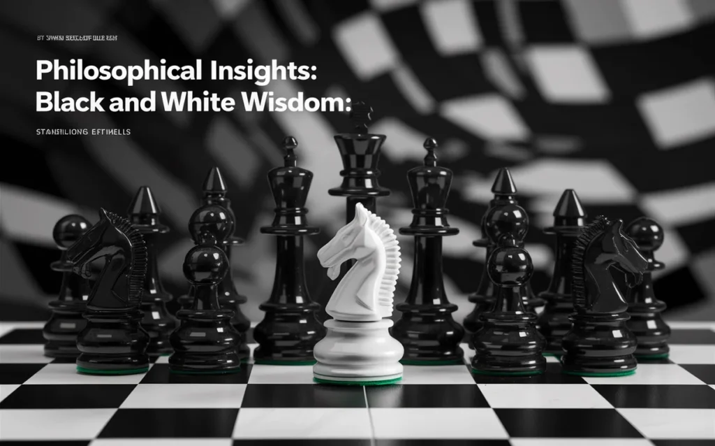 Philosophical Insights: Black and White Wisdom