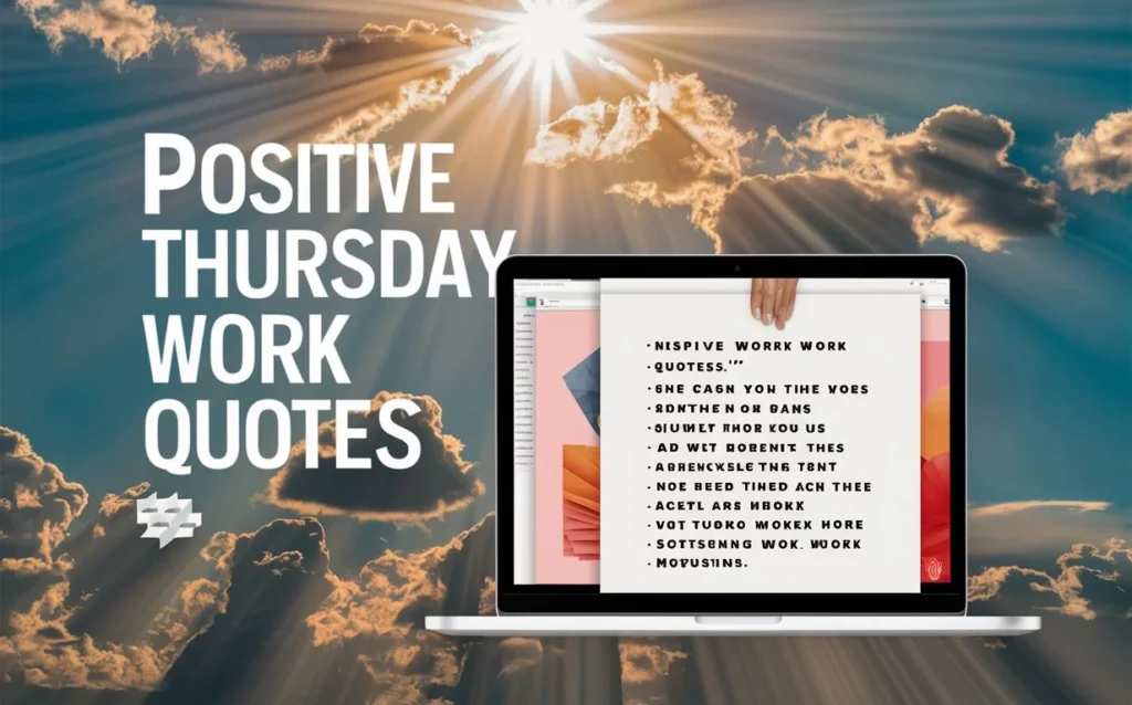 Positive Thursday Work Quotes 🌟