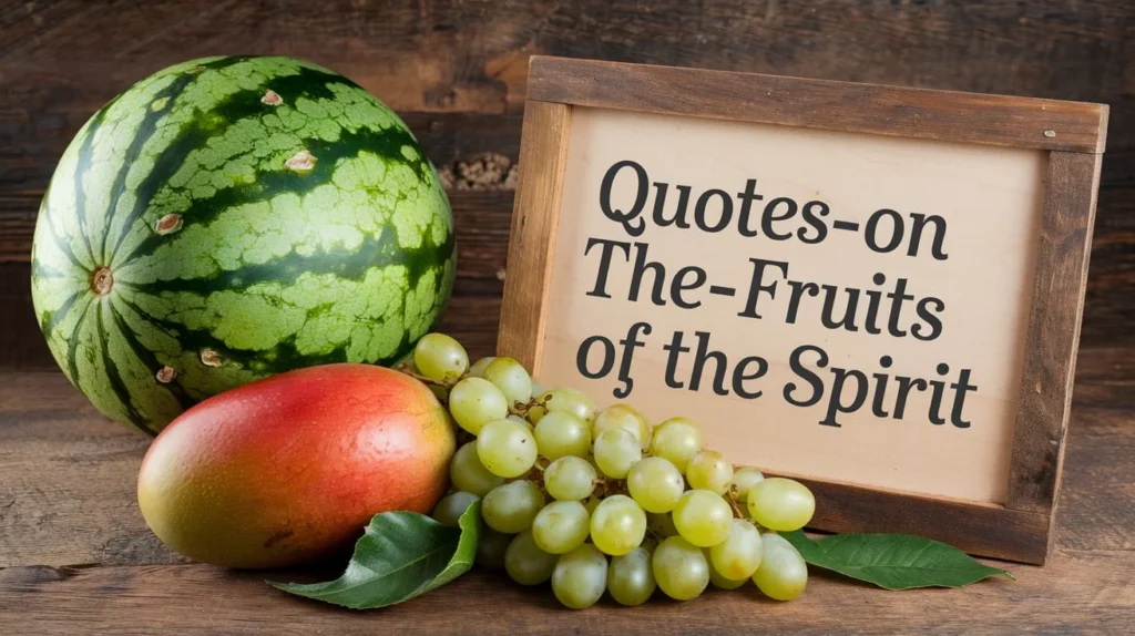 Quotes on the Fruits of the Spirit