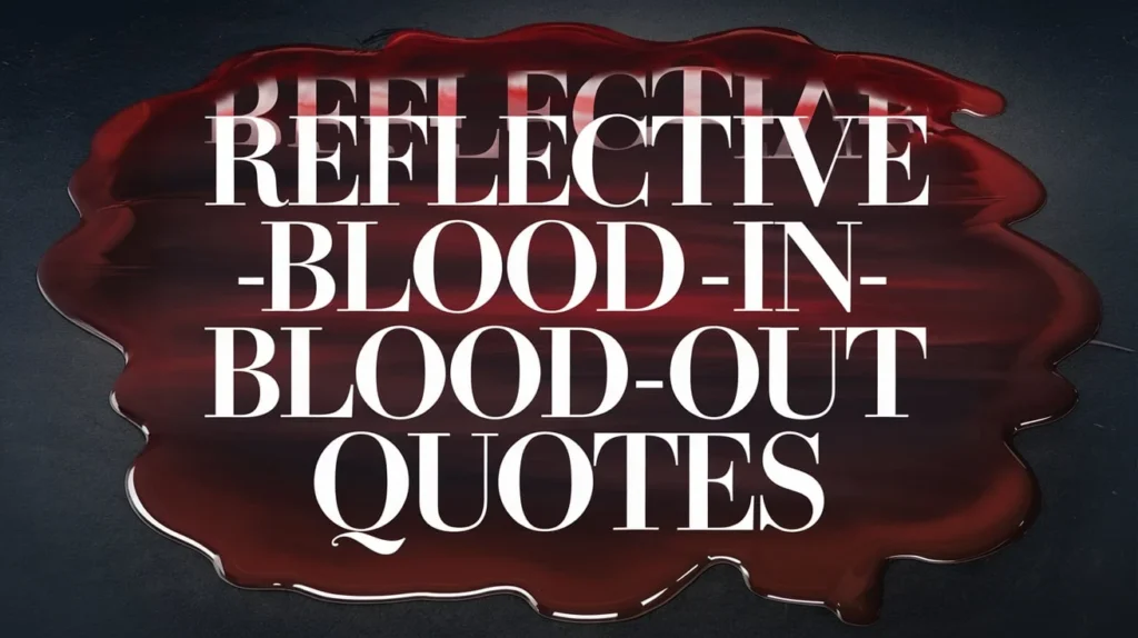 Reflective Blood In Blood Out Quotes