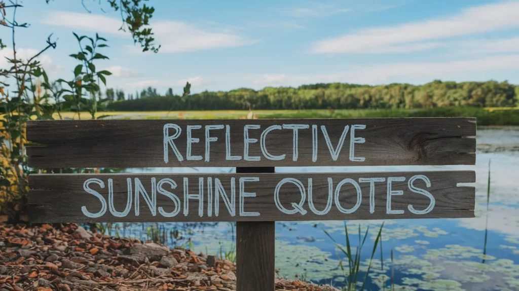 Reflective Sunshine Quotes