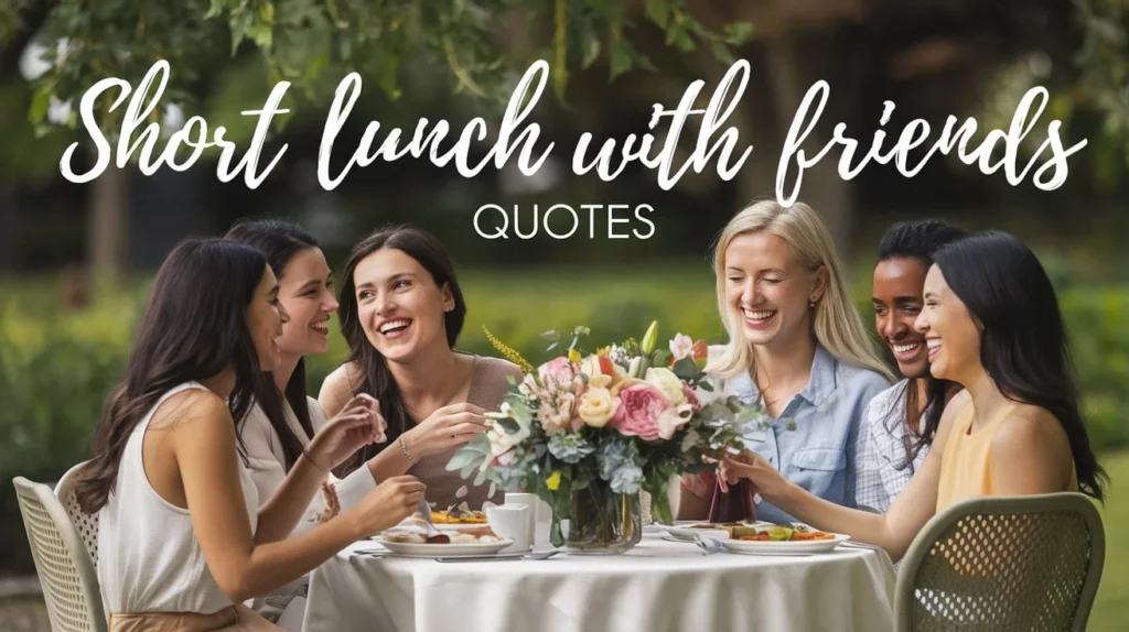 Short Lunch With Friends Quotes