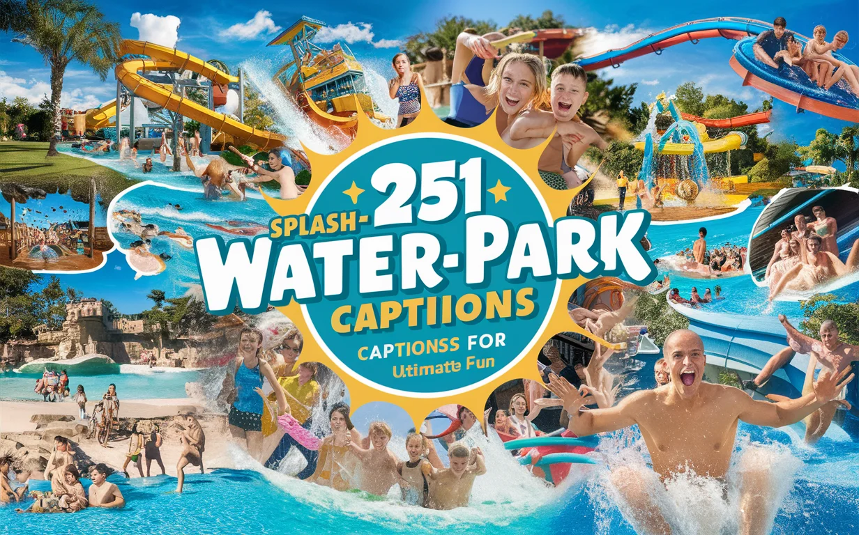 Splash-Tastic Water park Captions for Ultimate Fun