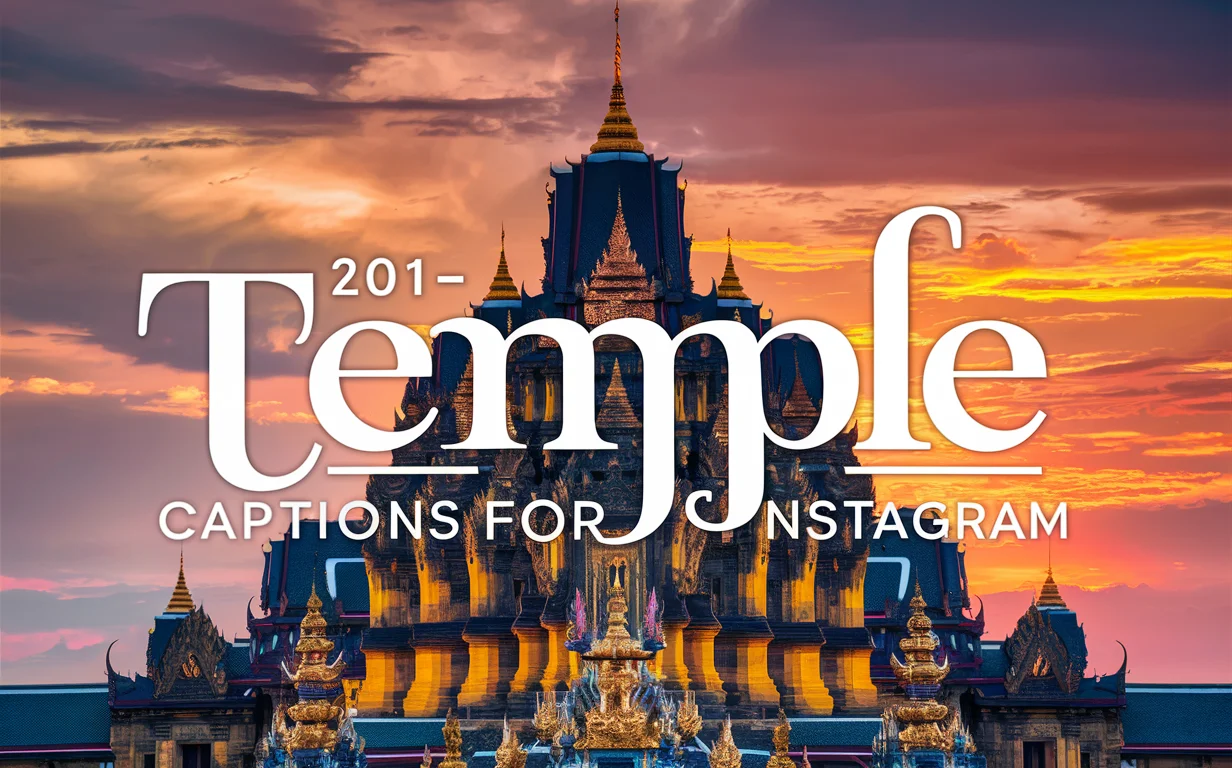 Temple Captions for Instagram