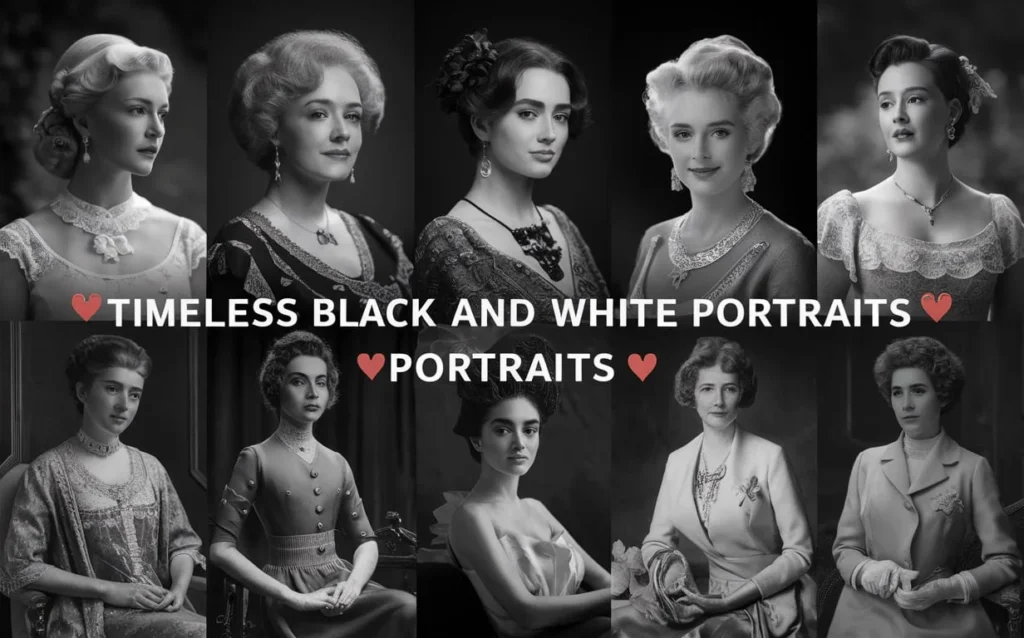 Timeless Black and White Portraits 🌑