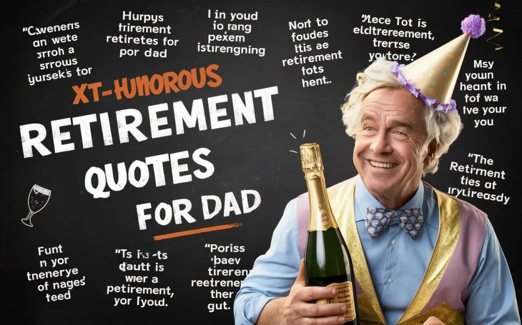 🍾 Humorous Retirement Quotes for Dad