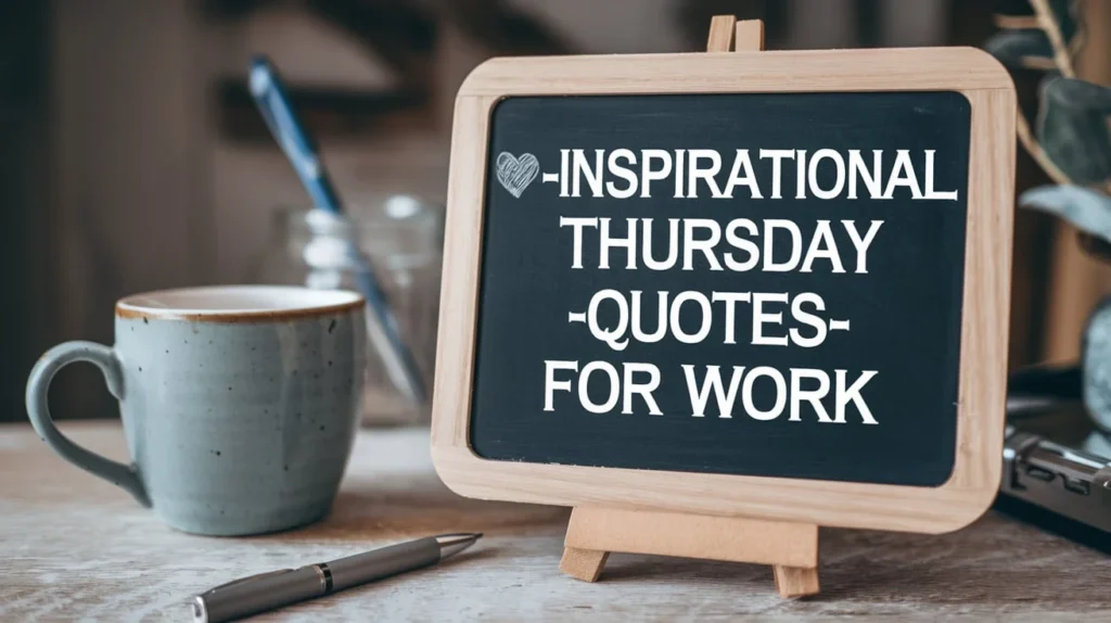 💼 Inspirational Thursday Quotes for Work