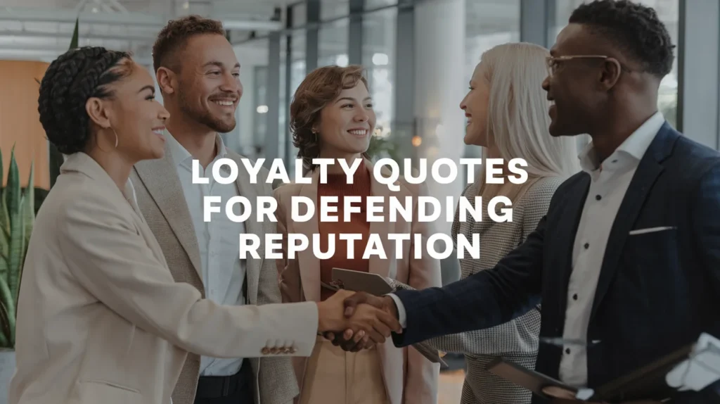 🤝 Loyalty Quotes for Defending Reputation