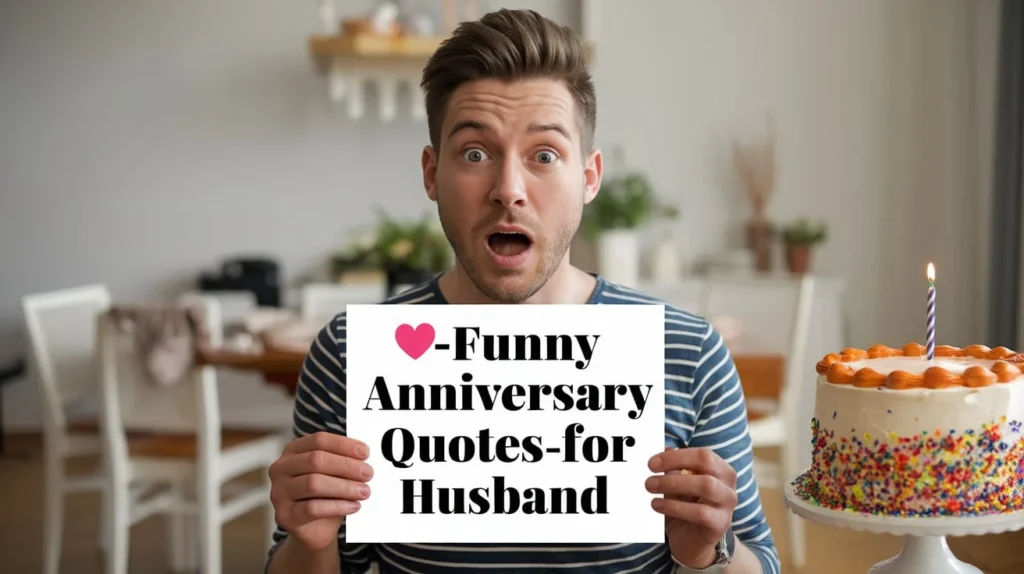 🥂 Funny Anniversary Quotes for Husband